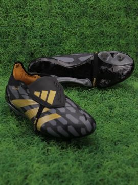 adidas Predator Elite Fold-over Tongue FG - Gray/Black/Yellow